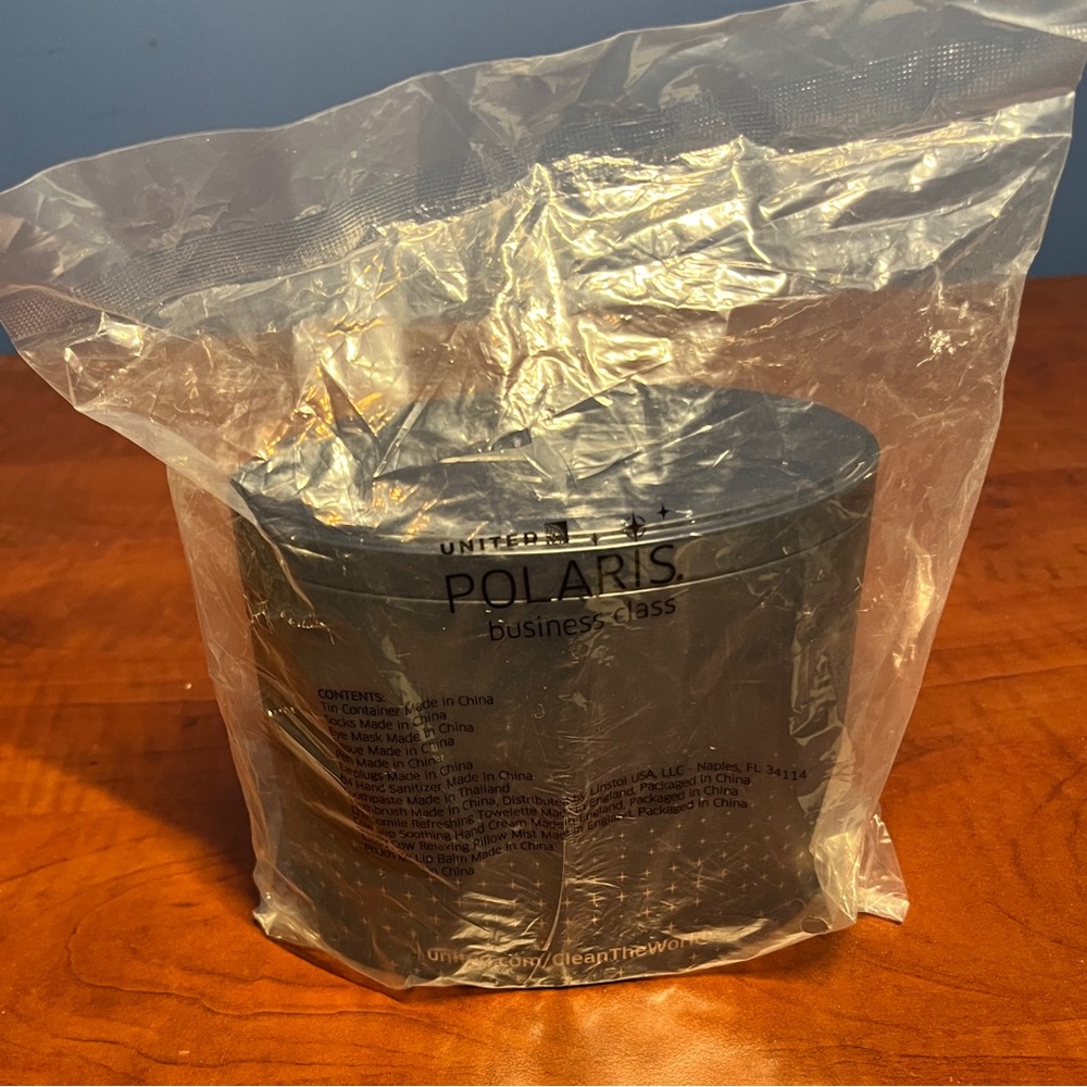 United Airlines Polaris Business Class Amenity Kit